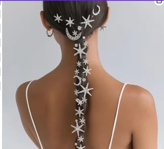 Juego de 12 horquillas para el cabello con diseño de estrella y luna por 2.09€