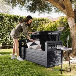 Opbergbank tuin (antraciet) voor €99