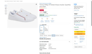 Zapatillas Tommy Hilfiger por $696 | Oferta Amazon