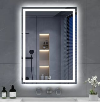 Espejo luz LED touch pared (3 luces) por $216 en Mercado Libre