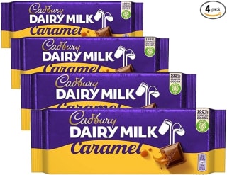 Cadbury Dairy Milk Caramel Bars 4 Pack £4.86 Amazon Deal