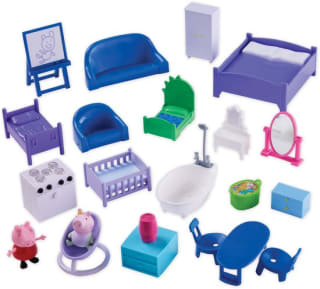 Peppa Pig Houten Poppenhuis met Peppa en Baby Big voor €58,19 bij Bol