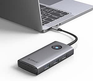 ORICO Docking Station, 6 en 1 Hub USB C con HDMI 4K+ PD100W por 10.63€