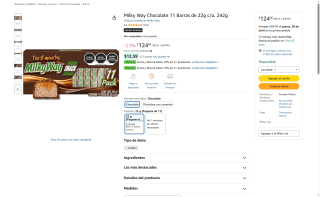 Milky Way Chocolate por $124 | Oferta Amazon