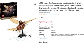 LEGO Icons De vliegmachine van Leonardo da Vinc voor €38,60 bij Amazon