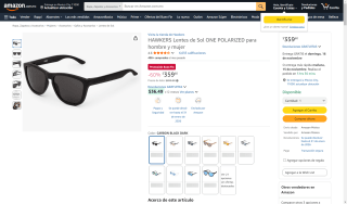 Lentes de sol HAWKERS ONE POLARIZED por $360 | Amazon