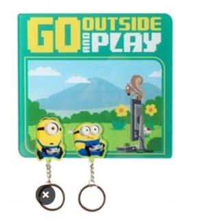Colgador de llaves para pared con 2 llaveros imantados Gru Minions por 13€