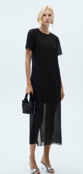 Vestido plisado lúrex por 9.99€