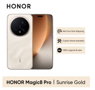 HONOR Magic 8 Pro 5G voor €814,02 dmv code bij Aliexpress