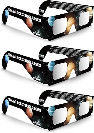Efekol Gafas Eclipse Solar Pack 3 Homologadas por 5,31€