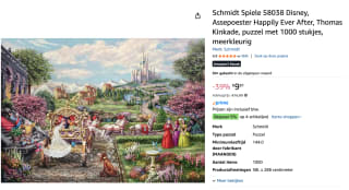 Disney, Cinderella Happily Ever After,1000 stukjes - Puzzel voor €9,81 bij Amazon