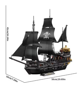 Bloques de Construcción Barco Pirata Esqueleto (1424 piezas) por 23,33€