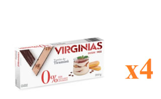 4 x Virginias Turrón tiramisú sin azúcar 200 g por 7.96€