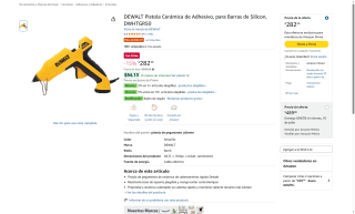 Pistola Cerámica Adhesivo DEWALT DWHTGR50 por $283 | Amazon