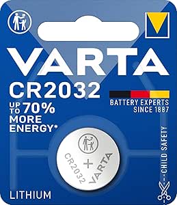 Varta CR2032 Pila botón de litio de 3 V, 1 unidad por 0.49€