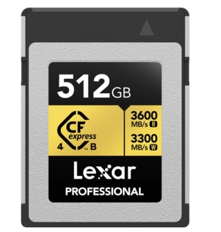 Lexar Professional Gold 4.0 512 GB, voor €317,82 bij Proshop