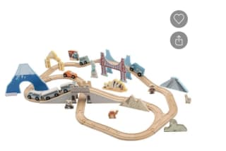 lupilu® Houten treinset voor €19,99 in de Lidl webshop