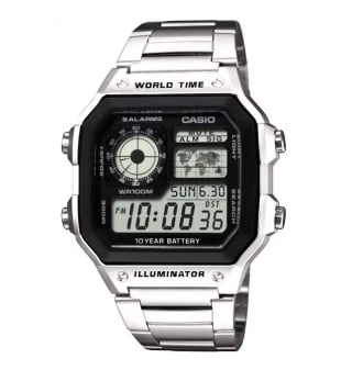 Casio Reloj Youth AE-1200WHD-1AVEF Hombre Plateado por 33,95€