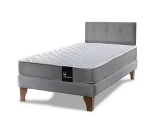 Cama Europea Zen Best 1.5 Plaza Colchón Resortes Gris $189.990 en Mundo Lider, cl