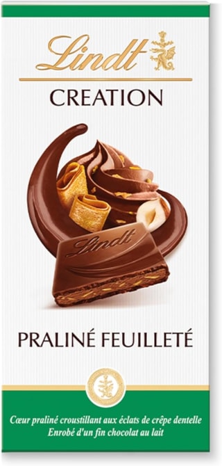 Lindt CREATION Melkchocolade Hazelnoot Wafel Reep 150g voor €2,50 bij Amazon