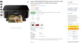 Impresora Canon PIXMA MG3620 por $1,142 | Oferta Amazon