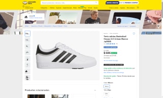 Tenis Adidas Basketball Hoops 4.0 por $686 | Ahorro Mercado Libre