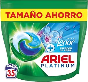 35 cápsulas Ariel PODs Platinum, Detergente Líquido por 12.34€