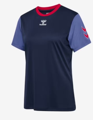 Camiseta de balonmano Mujer - Hummel azul / rosa por 8.99€