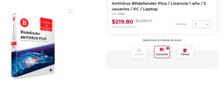 Antivirus Bitdefender Plus Licencia 1 año 5 usuarios e $220 | Descuento Office Depot