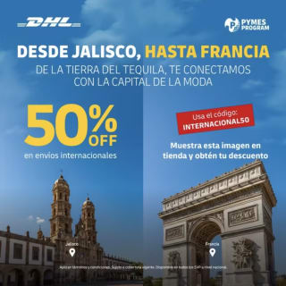 Cupón DHL: 50% de Descuento en Envíos Internacionales