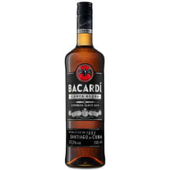 BACARDÍ Carta Negra 70cl Ron Oscuro Caribeño, Envejecido en Roble, (e. Deterio)