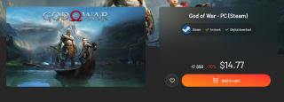 God of War para PC (Steam) por $275 en Instant Gaming