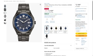 Reloj Citizen Eco Drive por $3,170 | Oferta Amazon