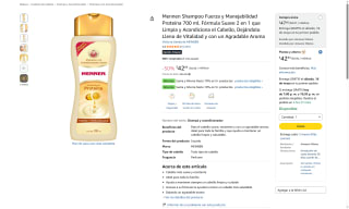 Champú MENNEN 700ml por $43 | Oferta Amazon