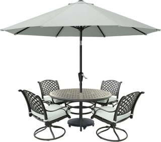 MASTERCANOPY Sombrilla Patio 9FT Gris Claro por 45,16€