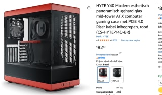 Hyte Y40 Red/ Black - Midtower voor €82,63 bij Amazon