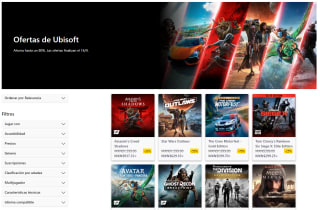 Hasta 90% de descuento en Juegos de Ubisoft | Xbox Store
