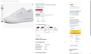 Reebok Women's Princess Sneaker 25cm por $569 | Amazon