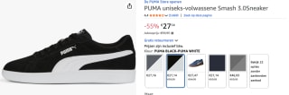 PUMA Smash 3.0 Buck sneakers voor €27,14 bij Amazon