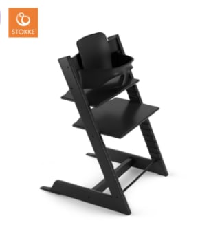 Stokke Tripp Trapp Black Incl. BabySet voor €199 bij Vanastenbabystore