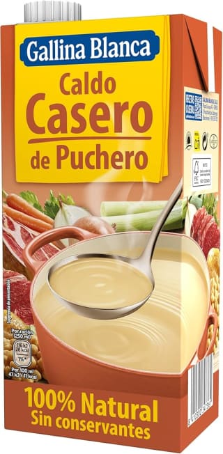 Gallina Blanca Caldo Casero Puchero 4x1L por 5.81€