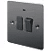 : LAP 13A Switched Fused Spur with LED Black Nickel with Black Inserts (free C&C)