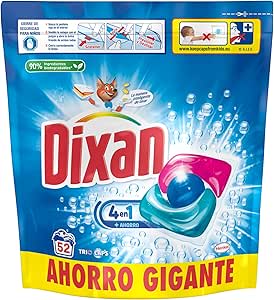 52 cápsulas Dixan Total 4+1 Detergente por 9.75€