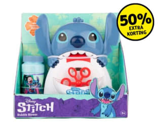 Disney Stitch Bubble Blower Bellenblaasmachine voor €3,99 bij Kruidvat