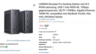 UGREEN Revodok Pro 110 dockingstation voor €59,97 bij Amazon