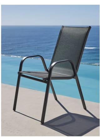 Silla apilable LEKNES negro Silla apilable LEKNES negro Silla apilable LEKNES negro