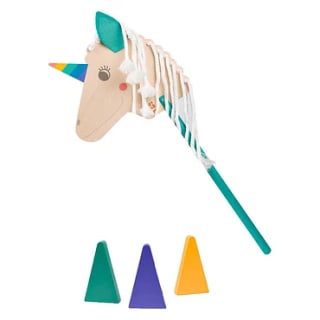 BS Toys Houten Eenhoorn Stokpaard voor €10 bij Lobbes