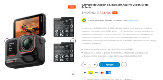 Cámara Insta360 8K Ace Pro 2 con Kit de Batería por $7,789 | ProFoto