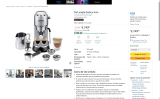 Cafetera De'Longhi Dedica Arte por $3,749 | Amazon