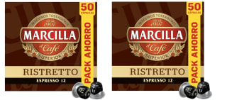 2 x MARCILLA Café cápsulas ristretto I12 50 uds. 260 gr por 18.6€